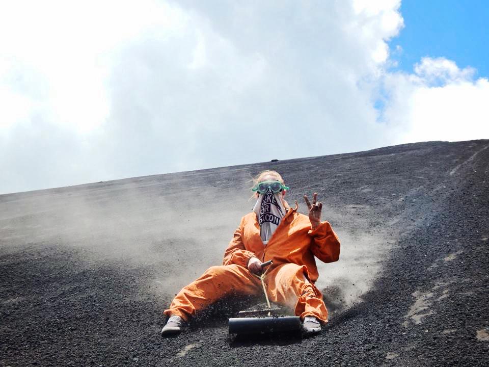 Bigfoot Hostel Volcano Boarding in Leon