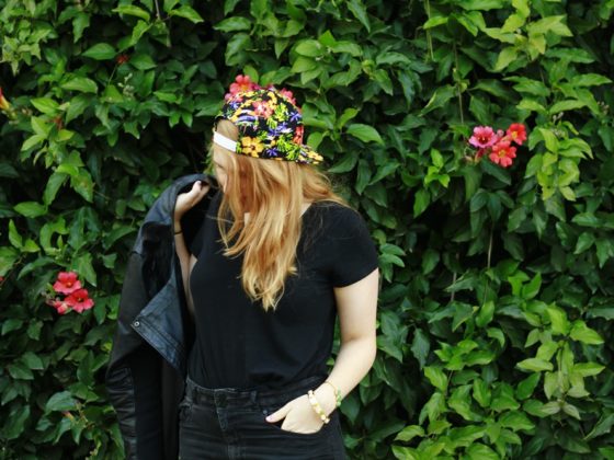 Floral baseball cap