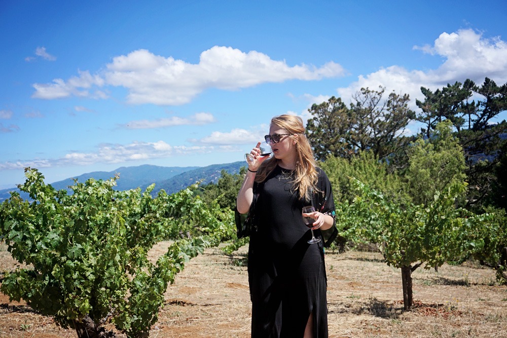 Ridge winery in Santa Cruz - target dress and views
