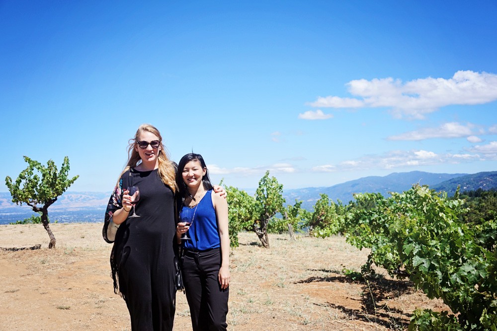 Ridge winery in Santa Cruz - girls day at vineyards