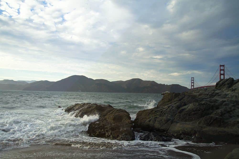 Baker's Beach view of Golden Gate bridge