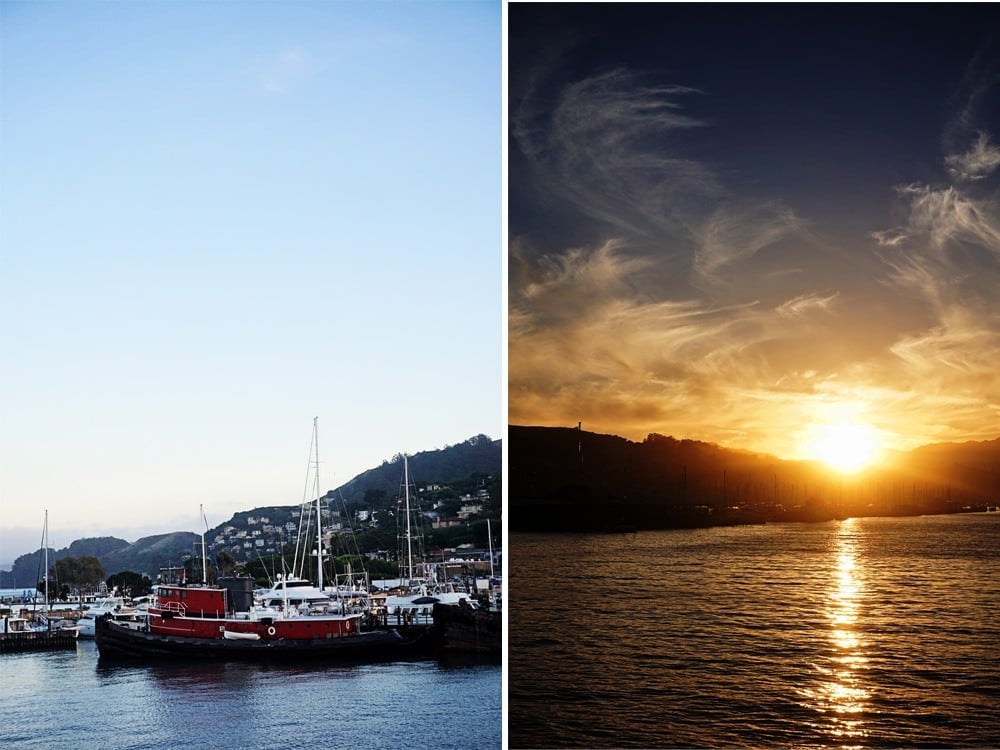 sunset cruise in San Francisco Bay