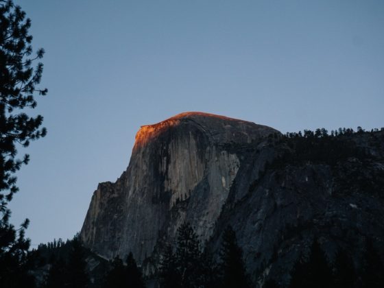 Half Dome at sunset