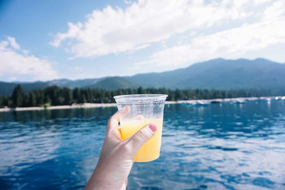 Mimosa brunch sailing lake tahoe