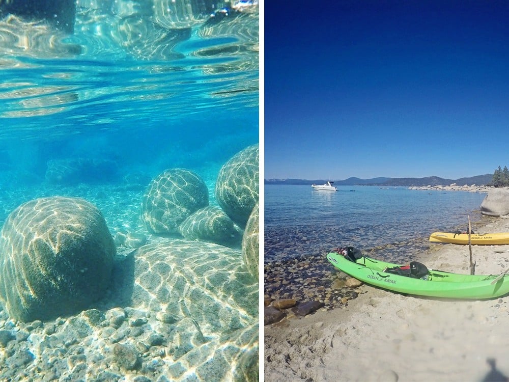 kayaking lake tahoe GoPro