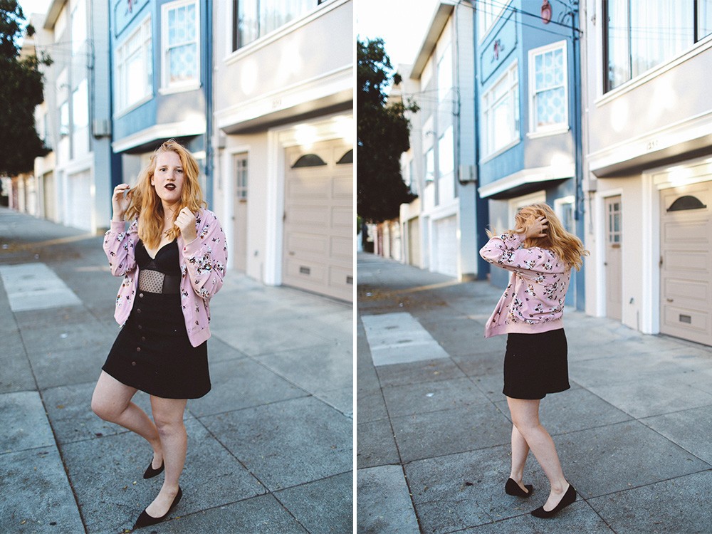 Target button up skirt and jacket