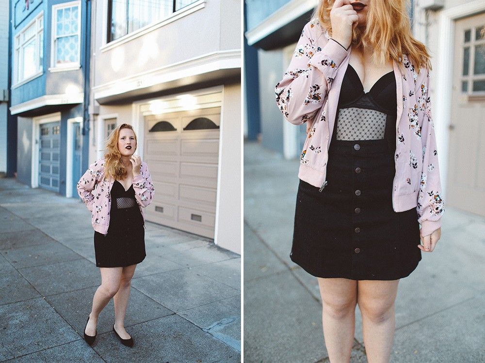 Target button up skirt and jacket