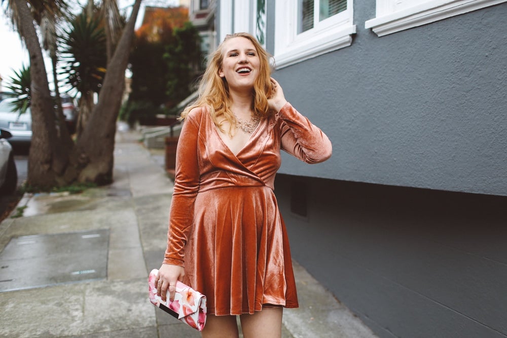 Peach urban outfitters dress, 10 fun holiday dresses