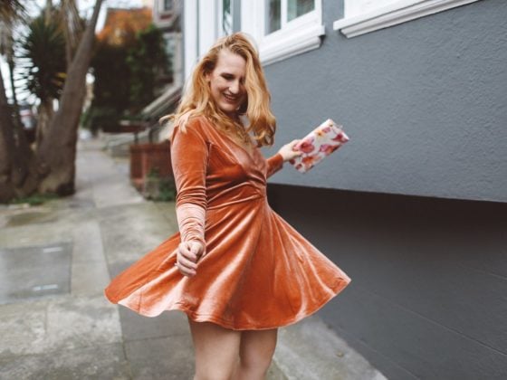 Peach urban outfitters dress, 10 fun holiday dresses