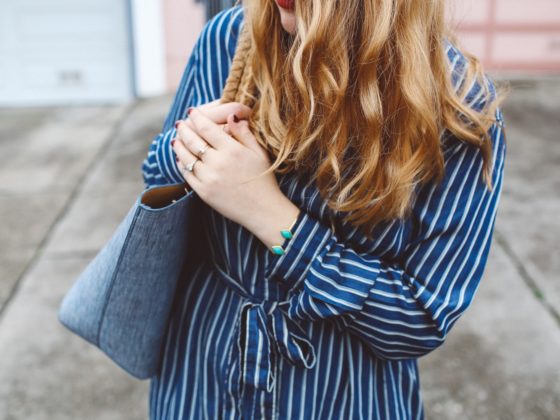 Blue Striped Dress Gap