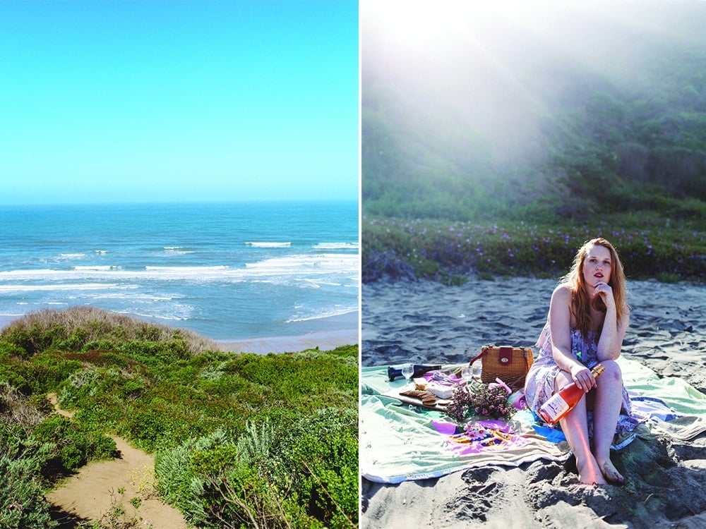 Picnic at Tunitas Beach, California