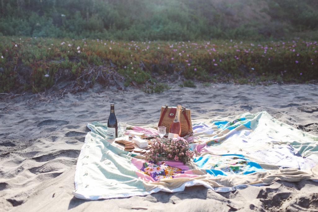 Picnic at Tunitas Beach, California