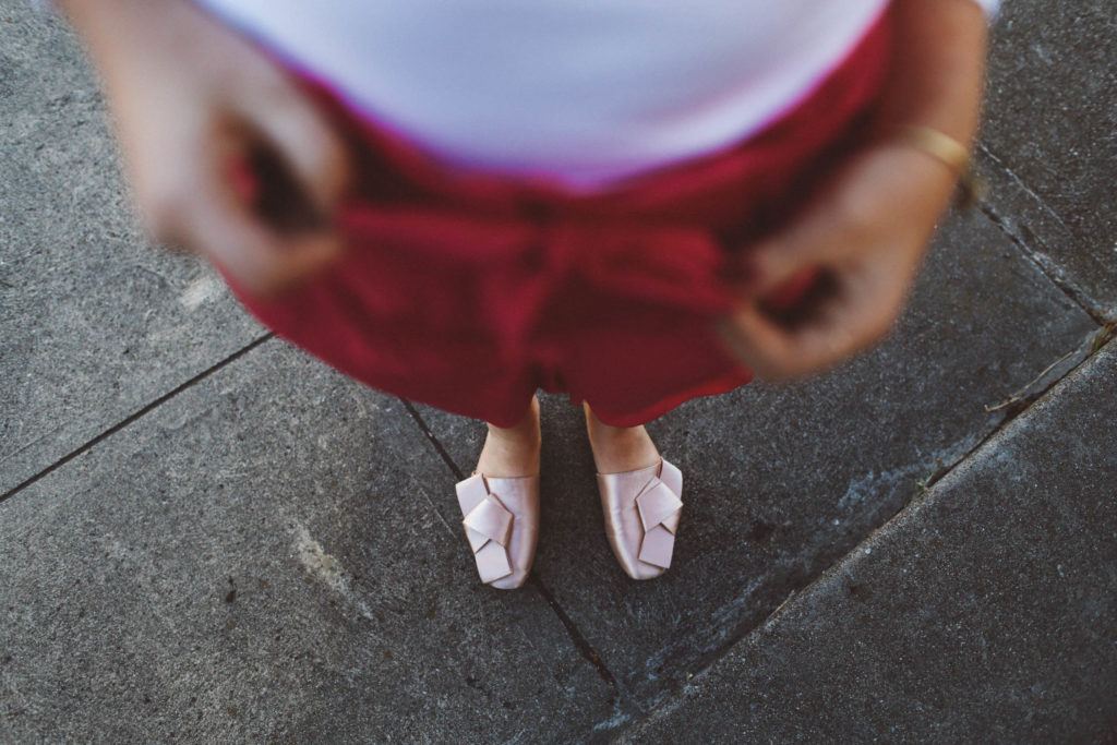 Pink paper bag pants asos, North Beach San Francisco