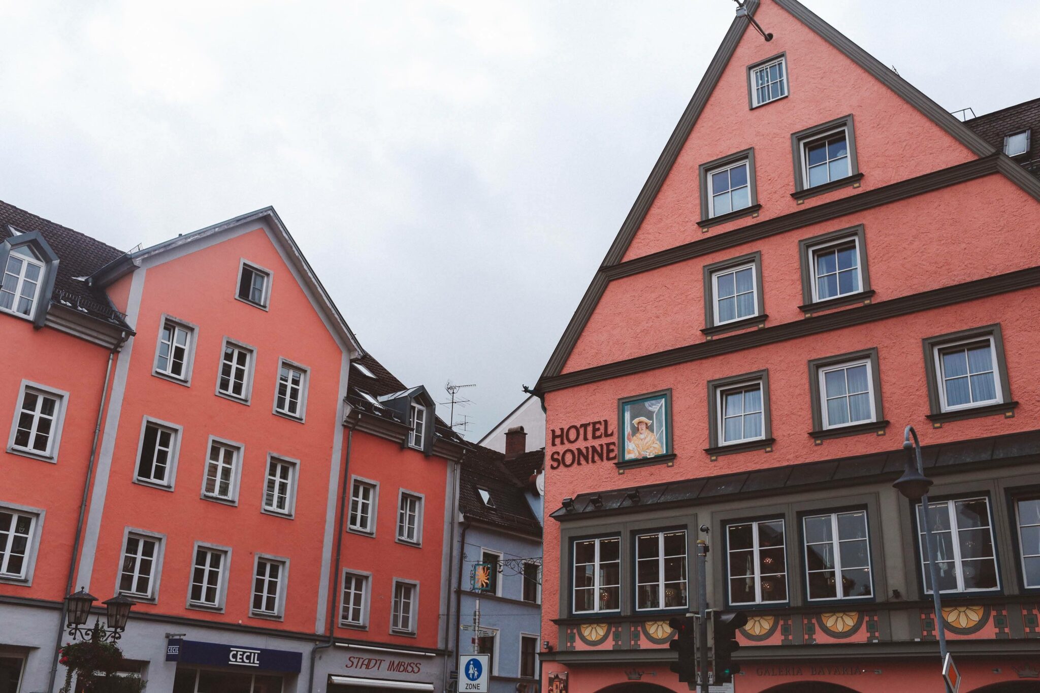 Füssen, Germany pink house