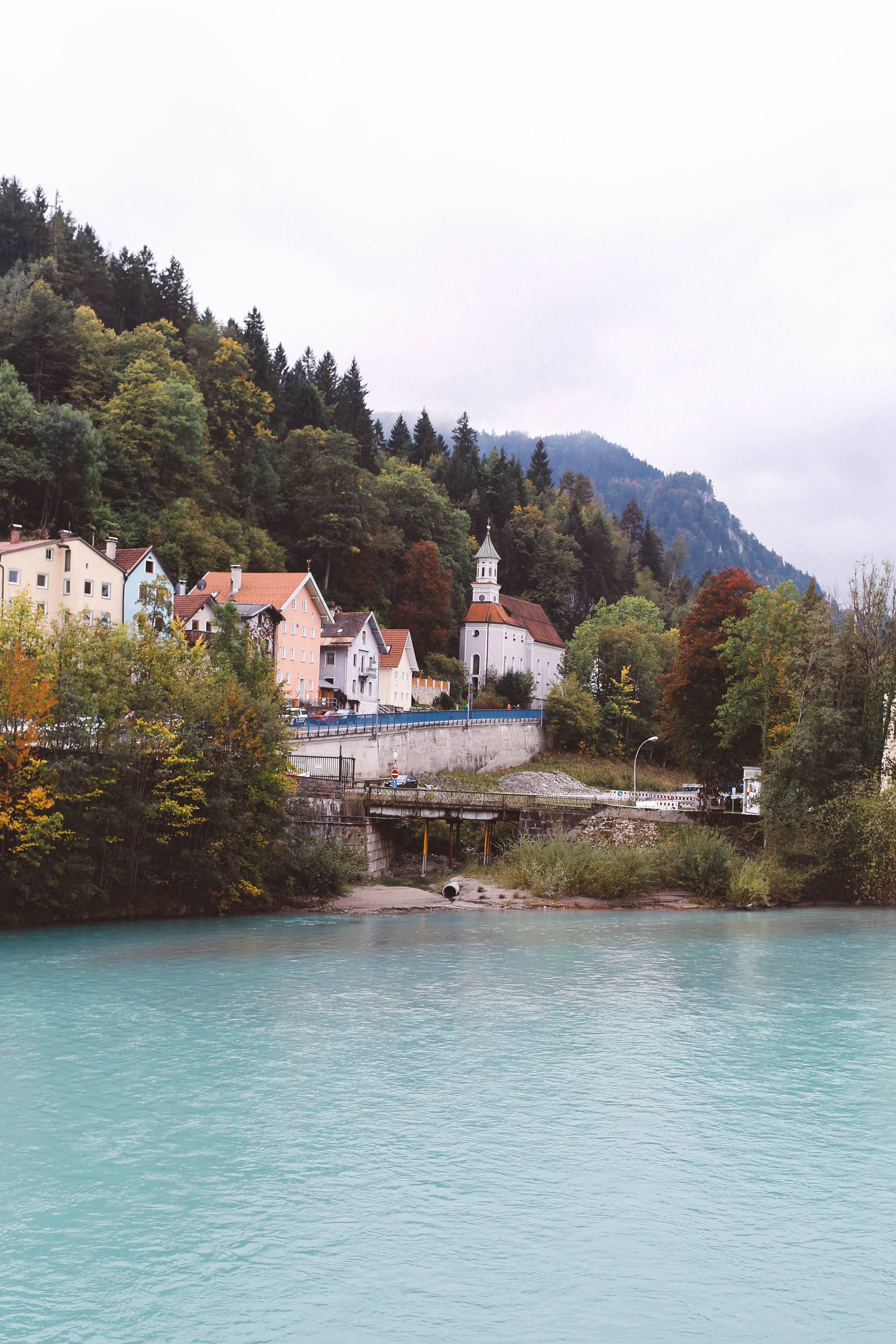 Füssen, Germany river front water