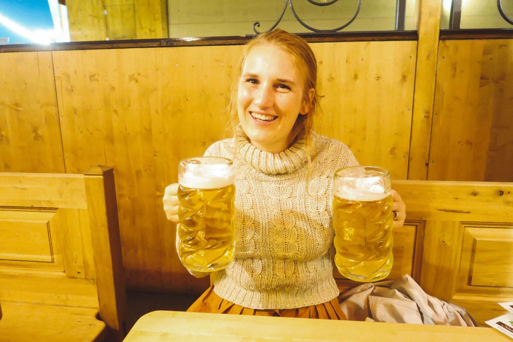 Oktoberfest Munich woman holding beer