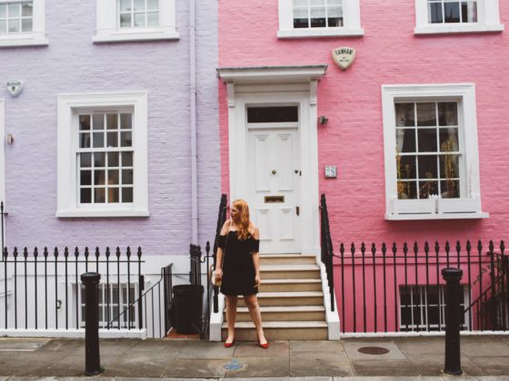 black scallop dress chelsea london