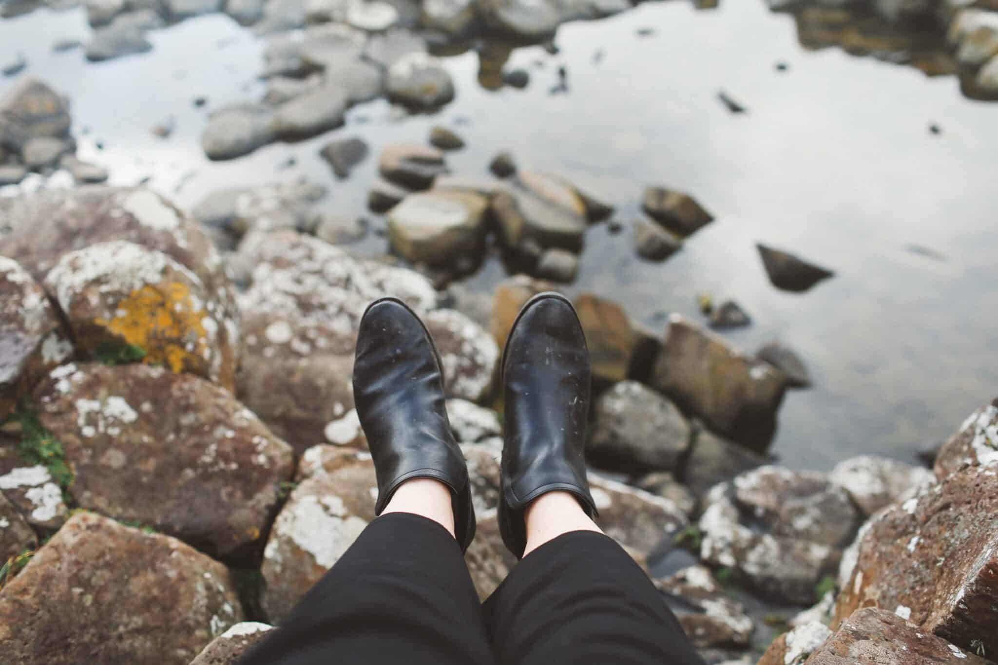 black boots