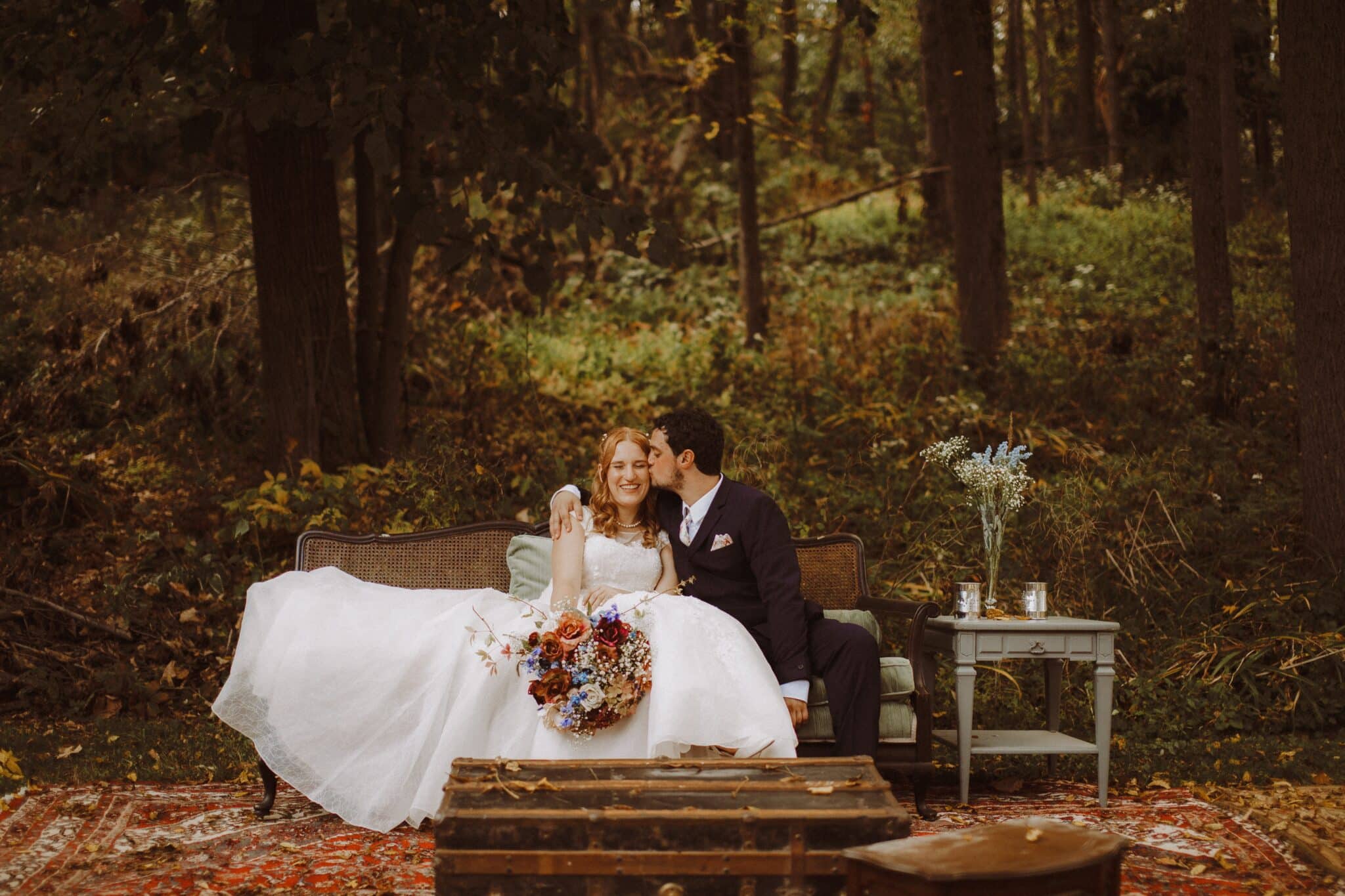 kara harms robin berenson wedding rustic outdoor