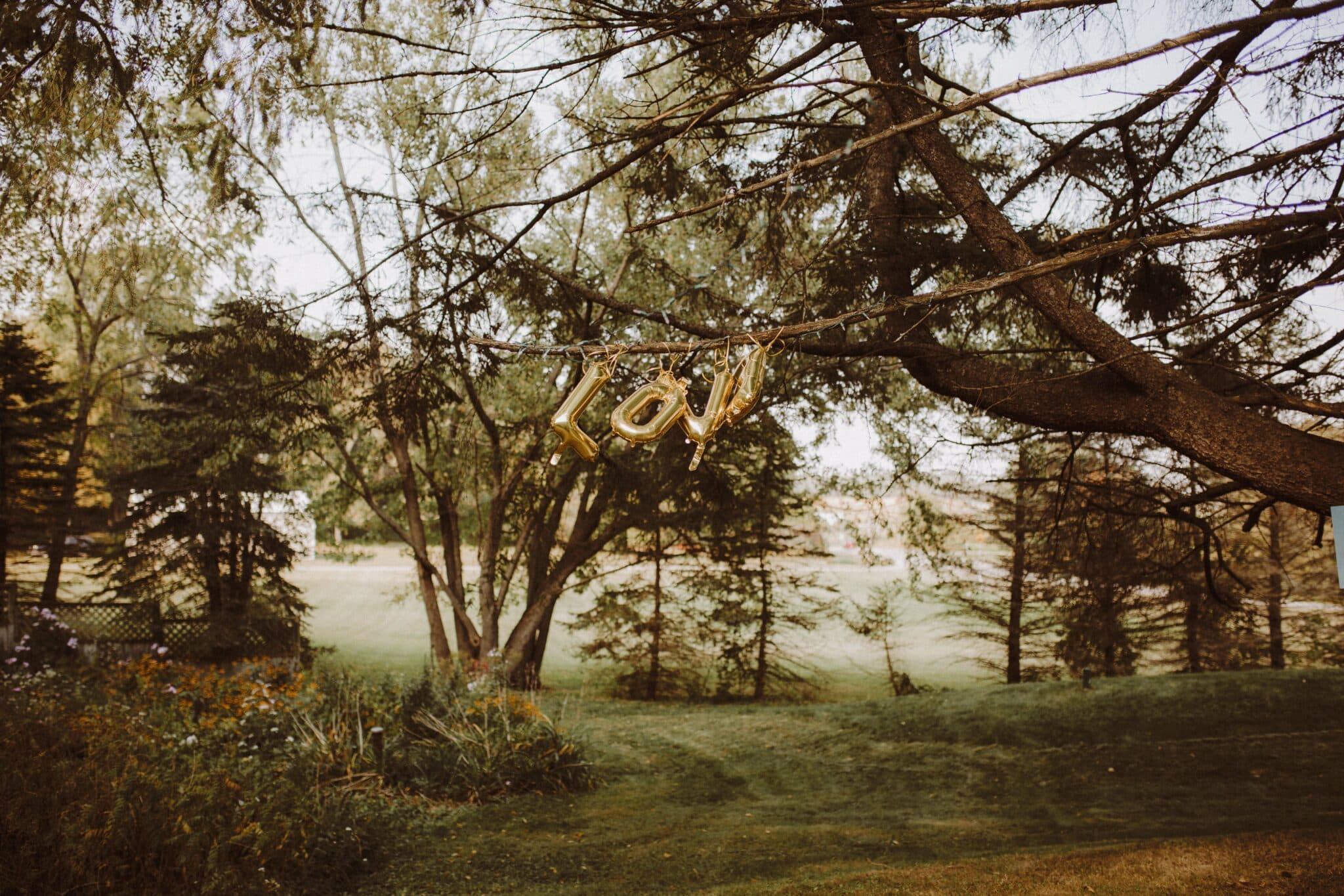 wedding love balloons