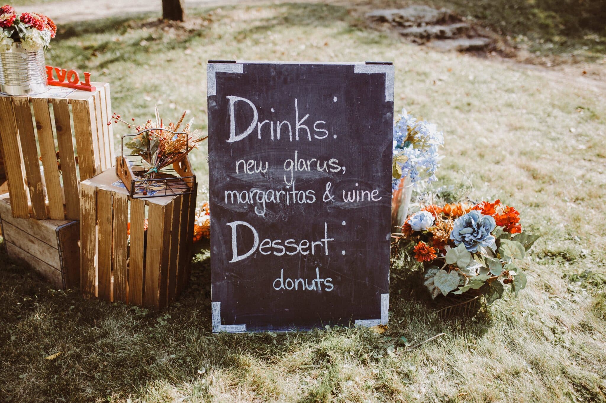 wedding sign boho chic