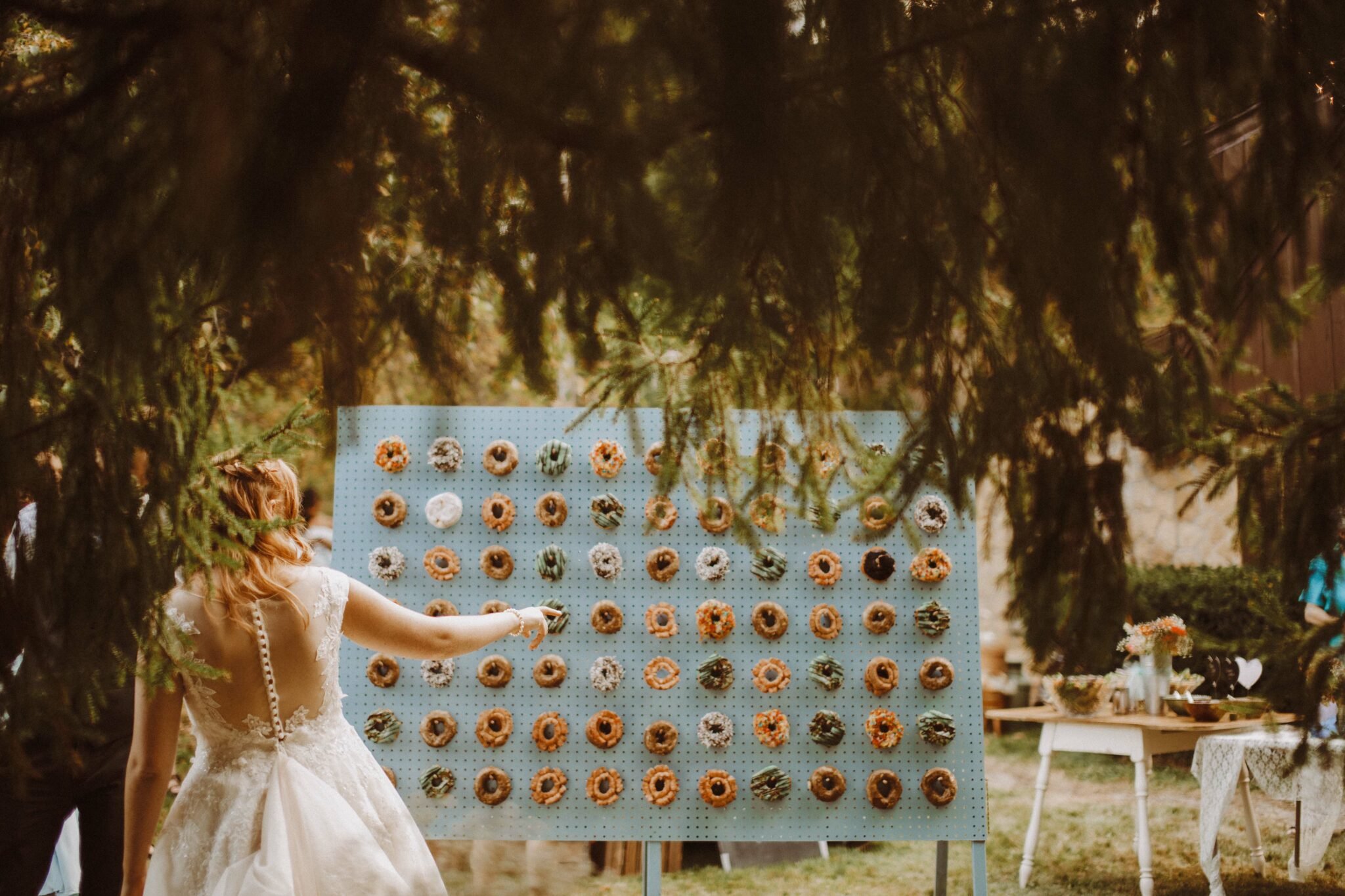 wedding donut wall bride boho