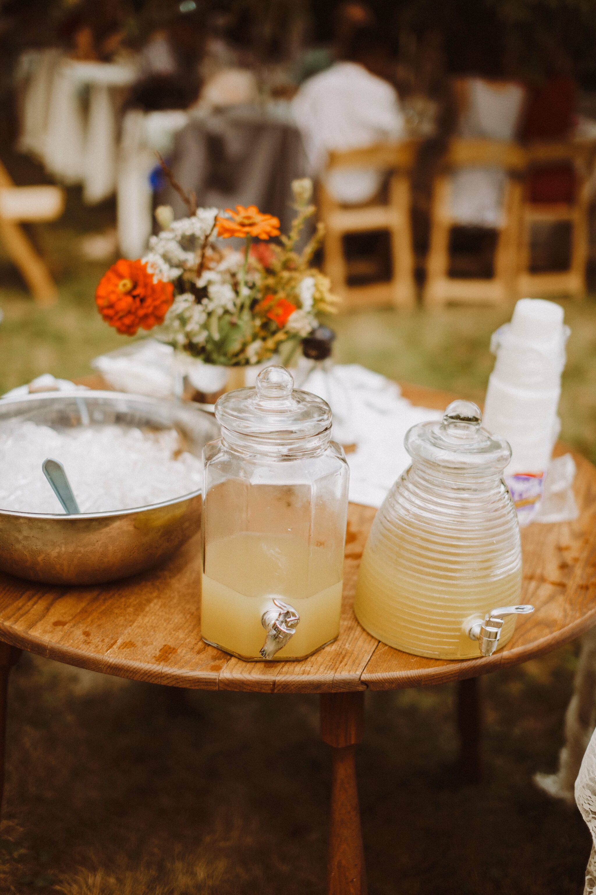 wedding cocktails farm boho