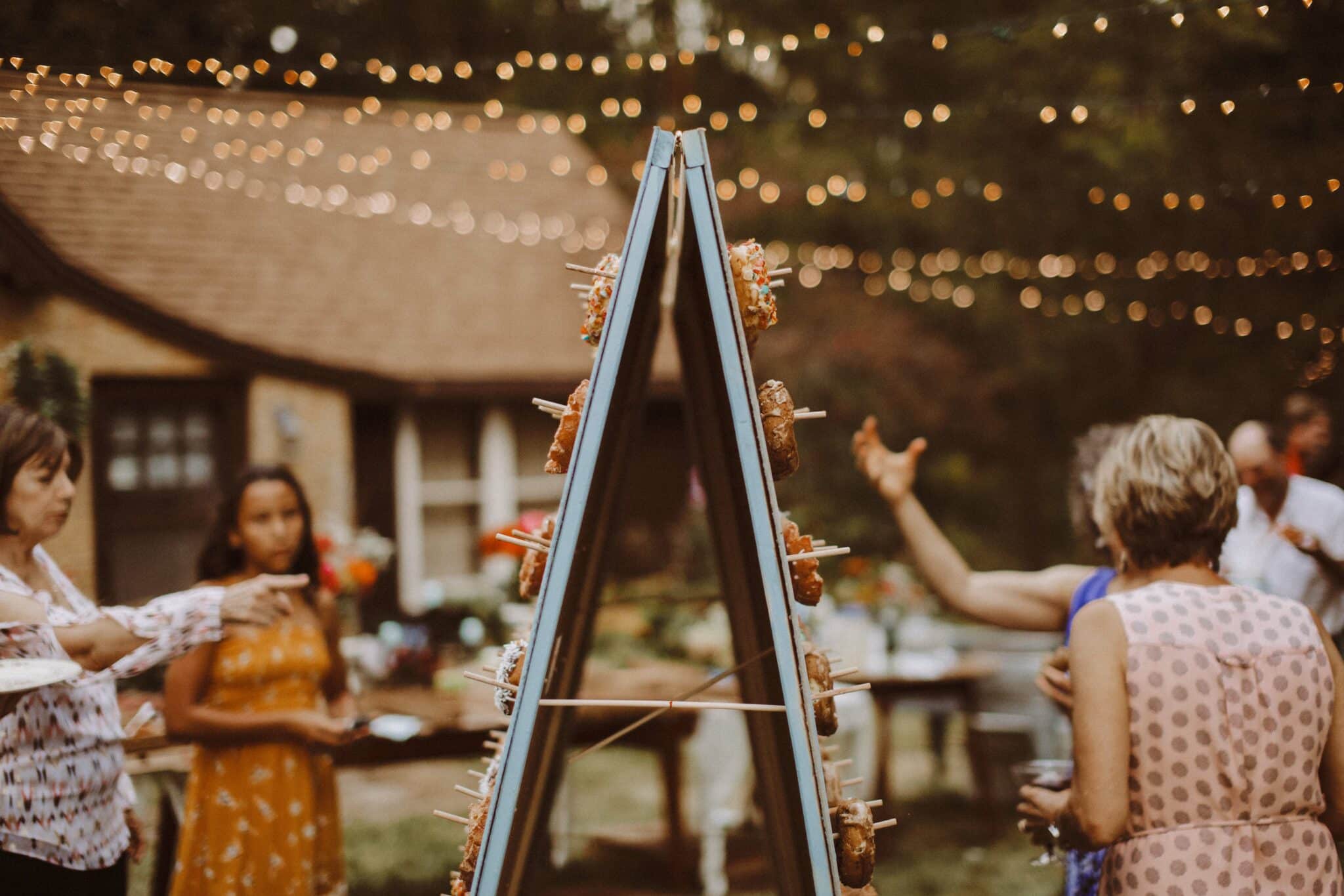 donut wall wedding