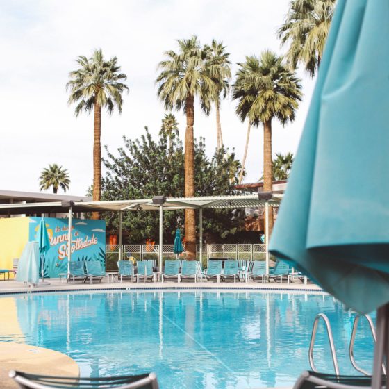 scottsdale hotel pool palm trees