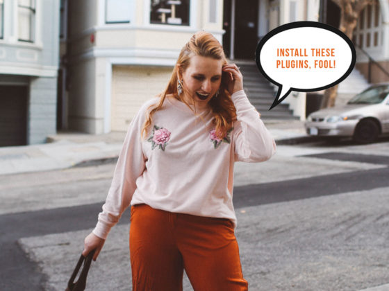 pink rose sweater orange pants