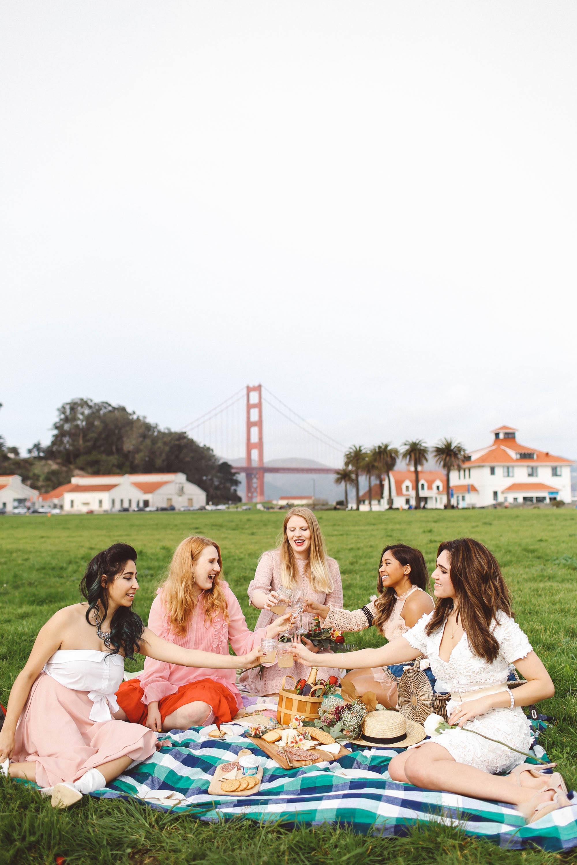 Galentine's Day photoshoot idea picnic san francisco