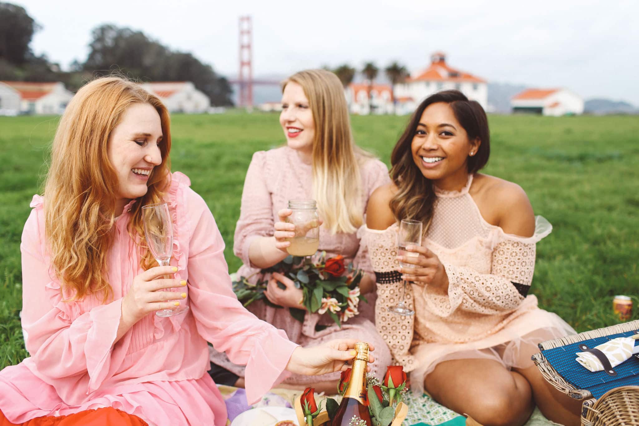 Galentine's Day photoshoot idea picnic san francisco