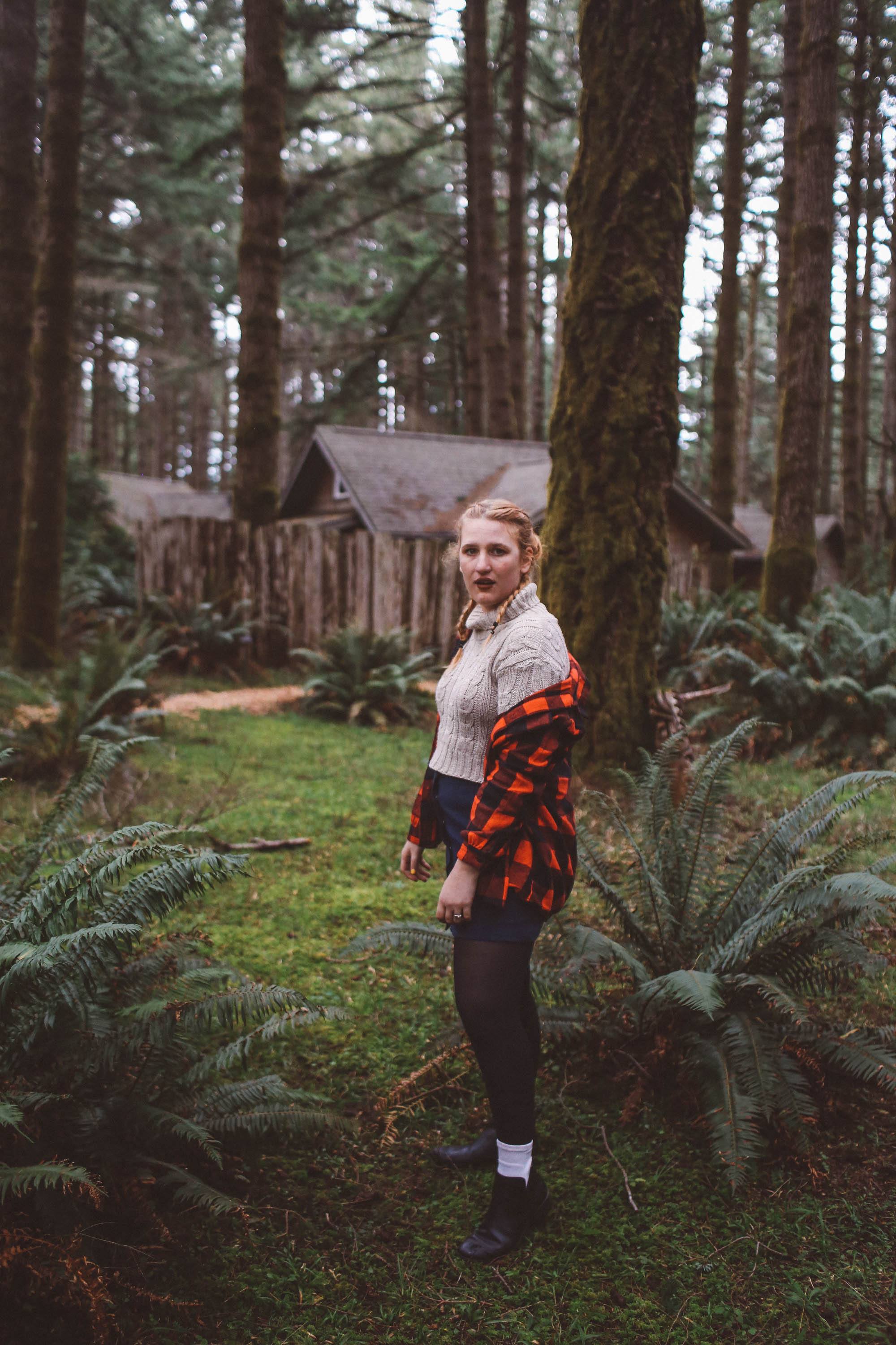 oregon woods fashion plaid shirt