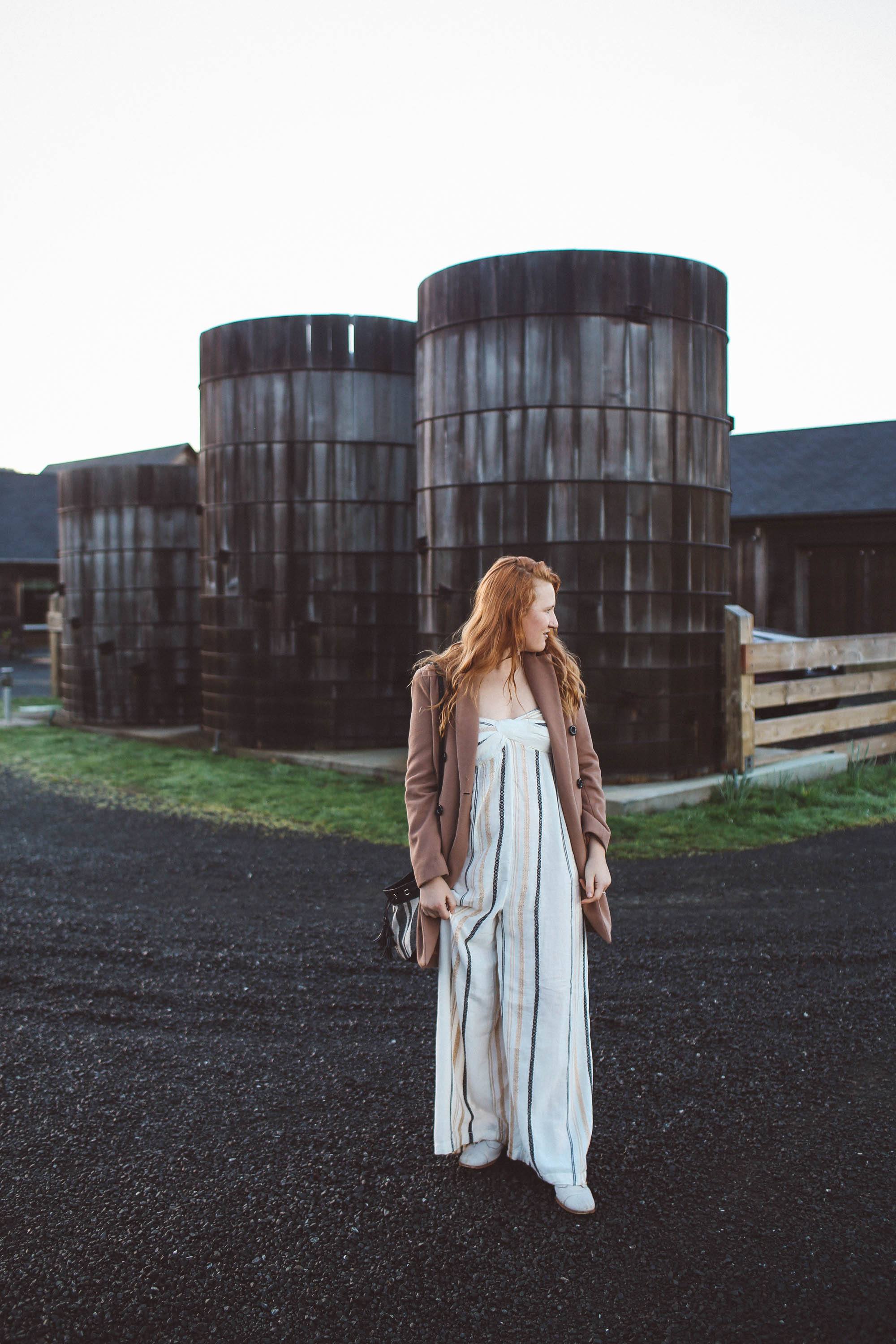 stripped jumpsuits curvy women