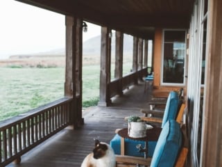 Porch at Newport Ranch in Mendocino