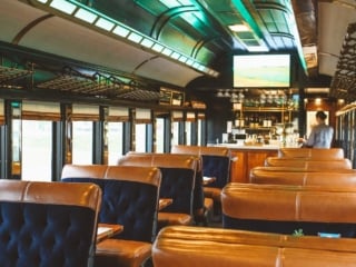 Inside of the Napa Valley Wine Train