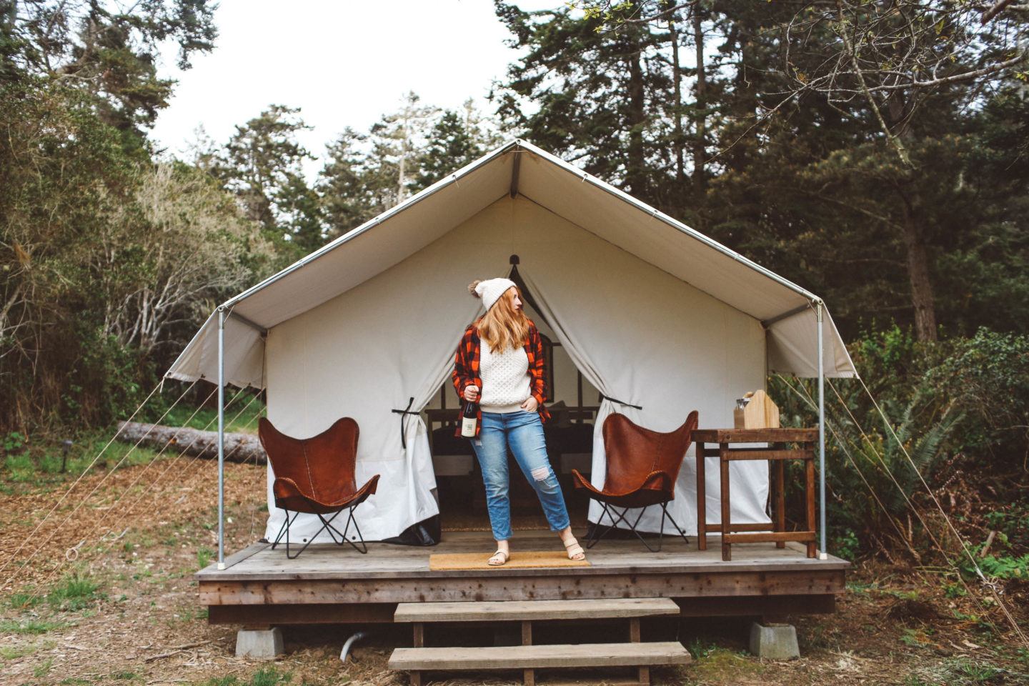Glamping in Mendocino