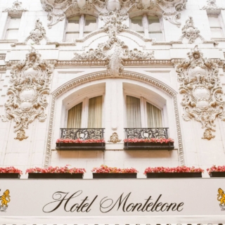 front of Hotel Monteleone in New Orleans