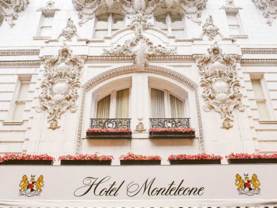 front of Hotel Monteleone in New Orleans