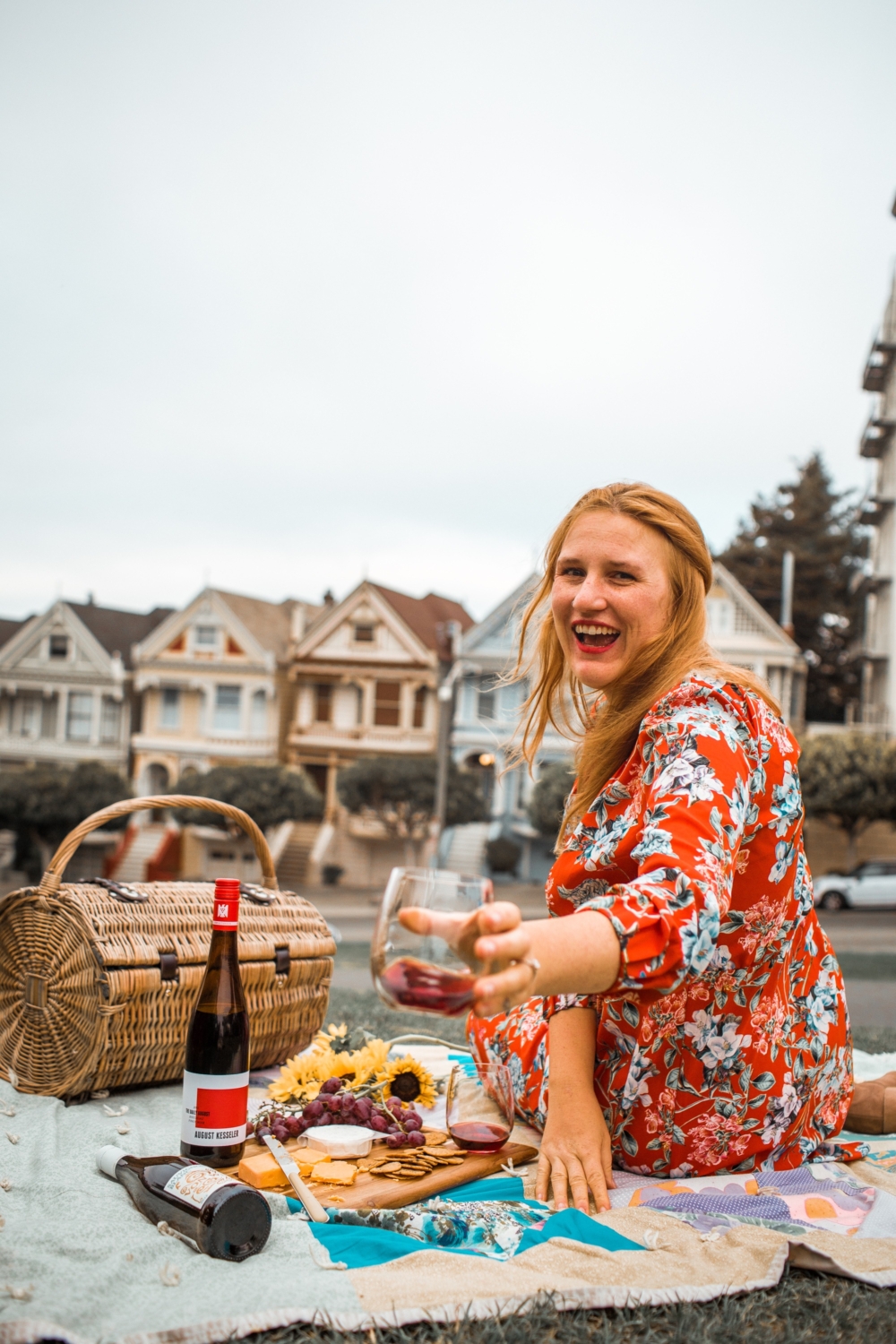 Our Cute AF Picnic with German Wines at the Painted Ladies