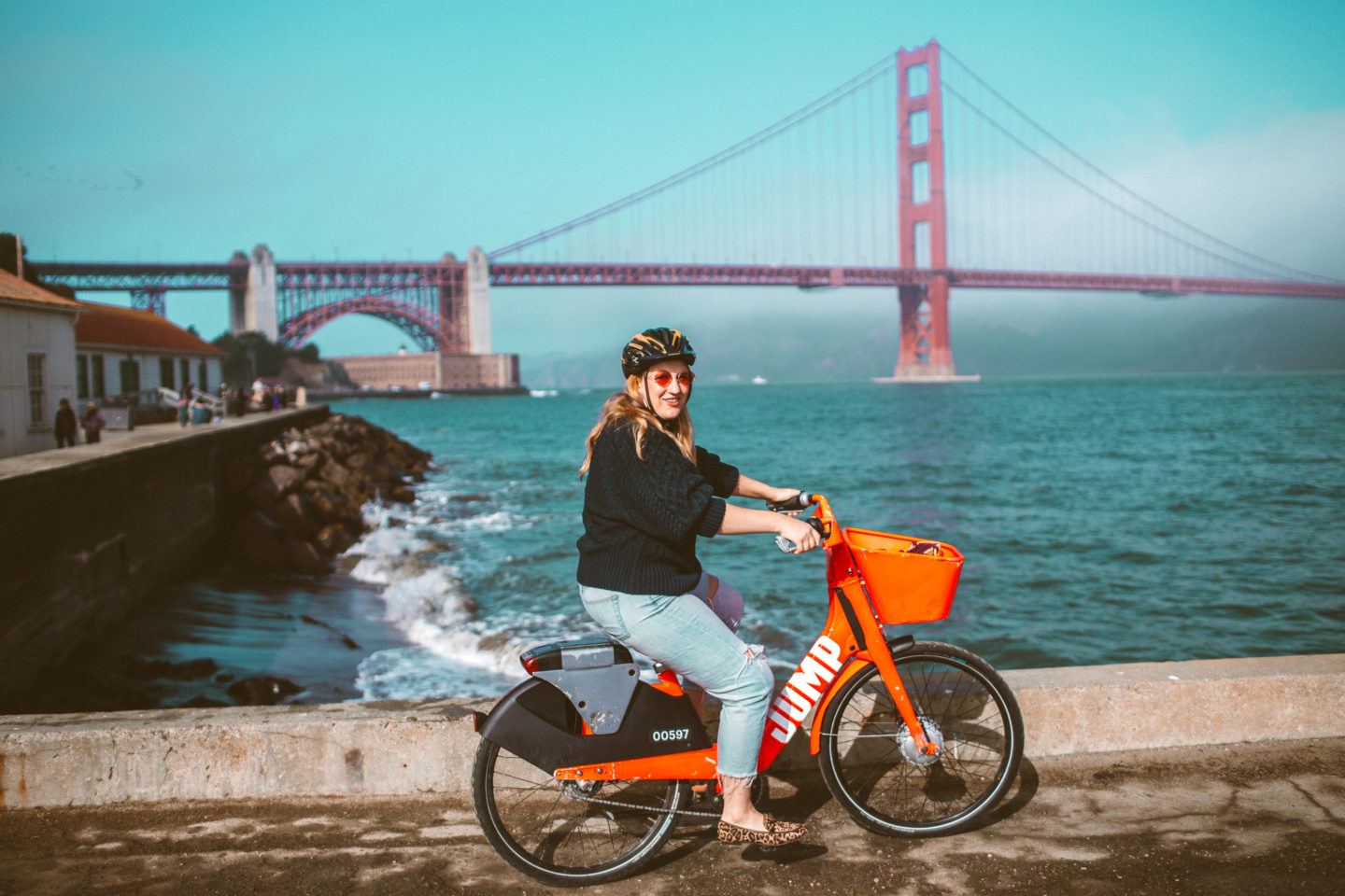 Bike Ride Along Crissy Field with Uber JUMP Bikes