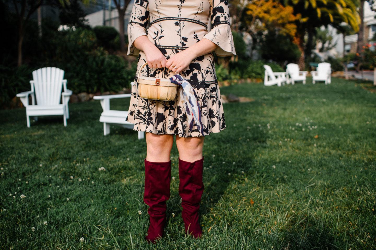 Fit and Flare Floral Dress for Fall