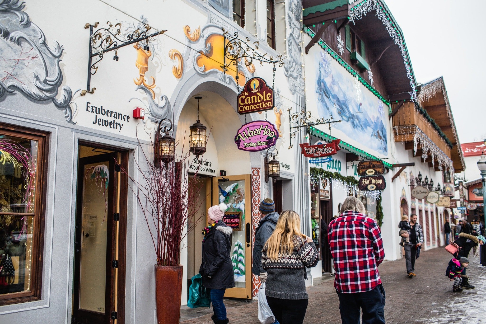 Shops in downtown Leavenworth, WA