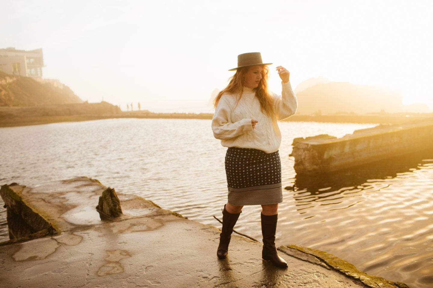 Golden Hour At Sutro Baths
