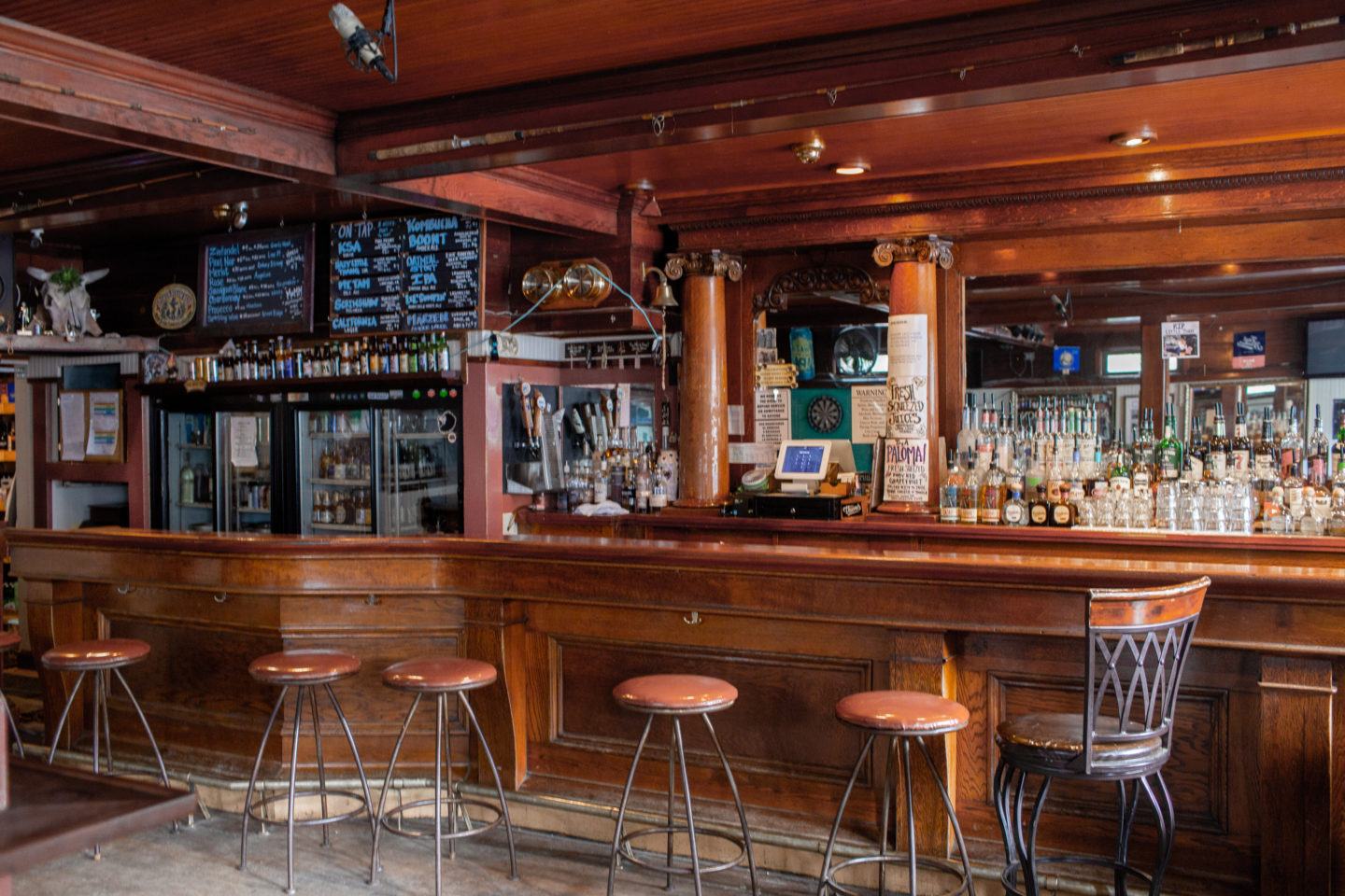 Inside Smiley’s Saloon, A Historic Bolinas Hotel