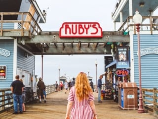 Ruby's Steakhouse on the pier in Oceanside, Ca
