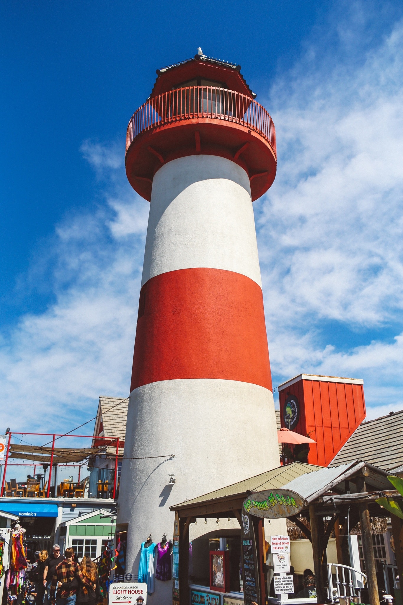 lighthouse on the pier in Oceanside, Ca