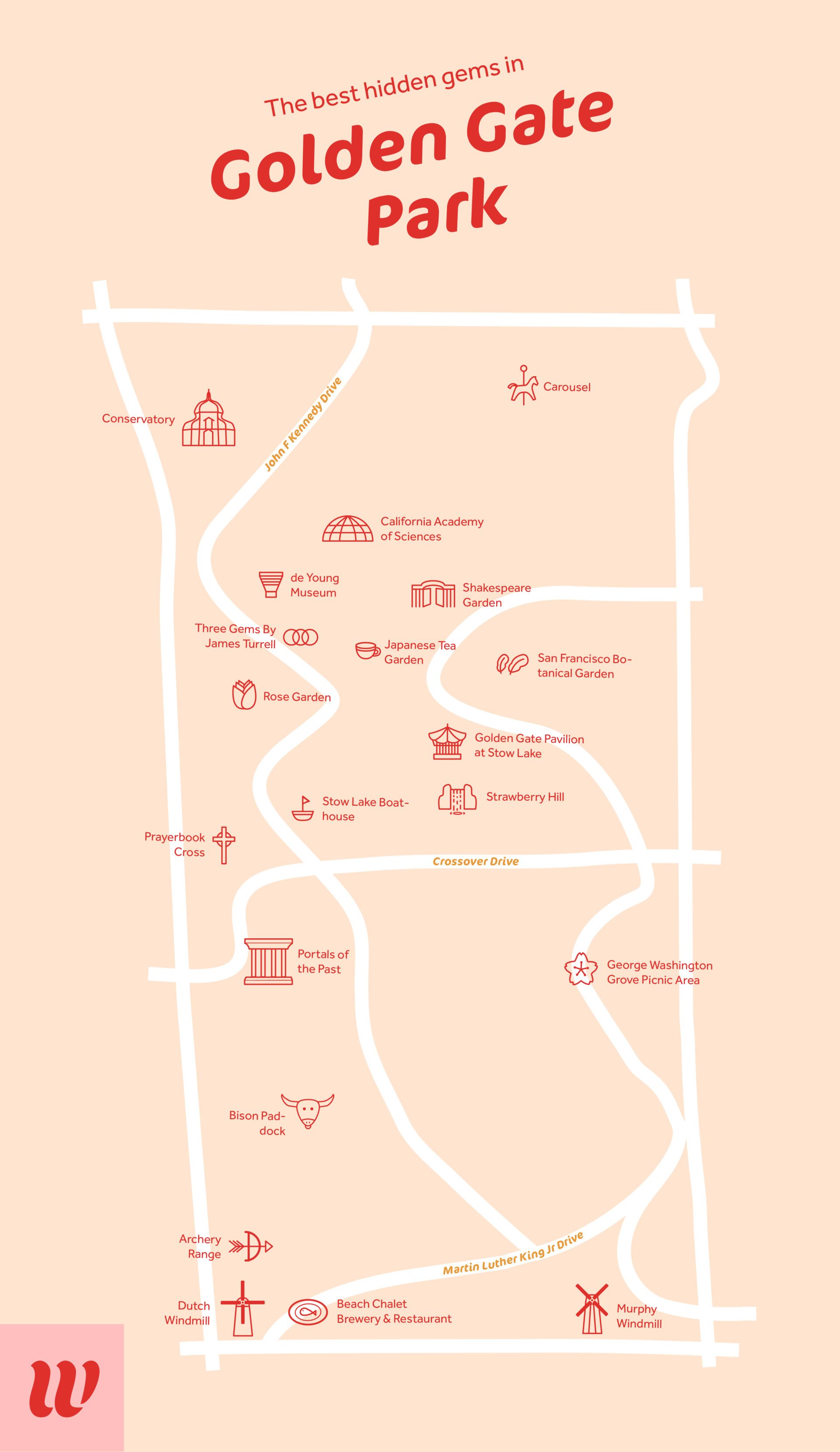 Golden Gate Park Map: Find Hidden Gems + Top Things To Do In Golden ...