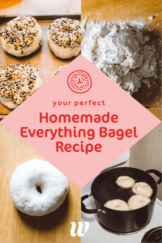 Homemade Everything Bagels - Cookie Dough and Oven Mitt