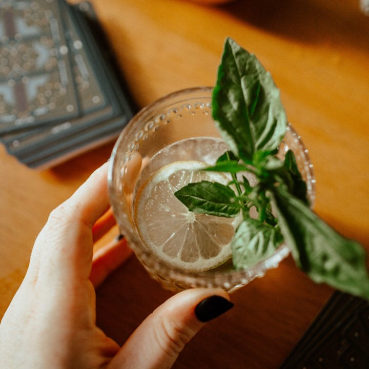 5-Minute Tequila Basil Cocktail Recipe